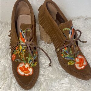 Tory Burch Heeled Moccassins